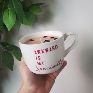 Coffee Bean Scented Candle Soy Wax Mug Hand Poured